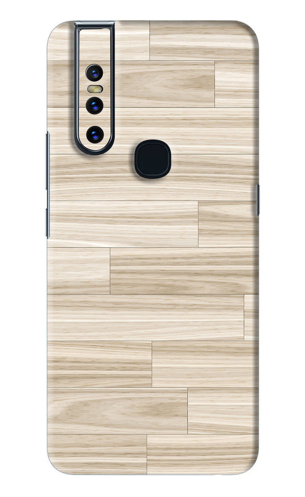 Wooden Art Texture Vivo V15 Back Skin Wrap