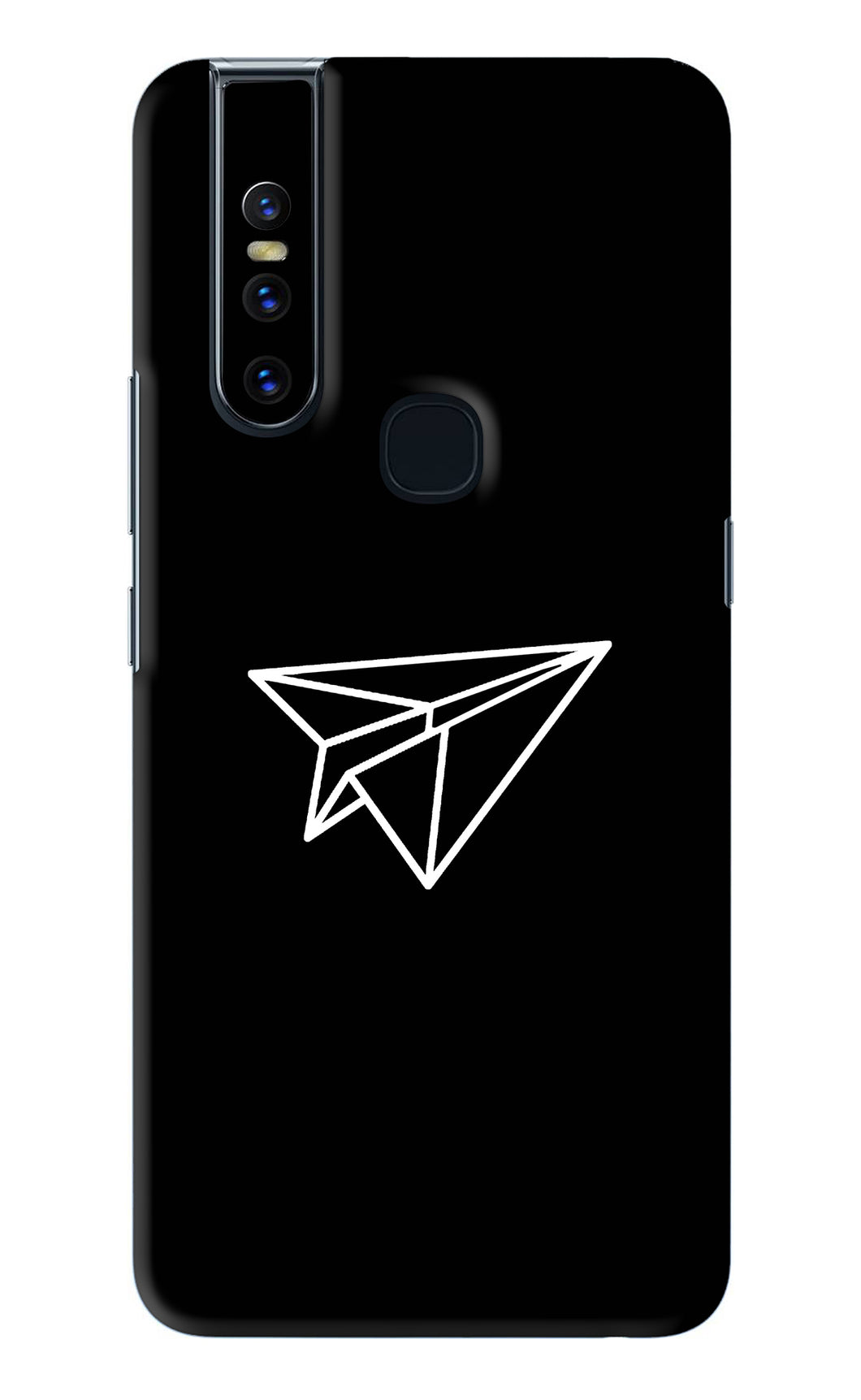 Paper Plane White Vivo V15 Back Skin Wrap