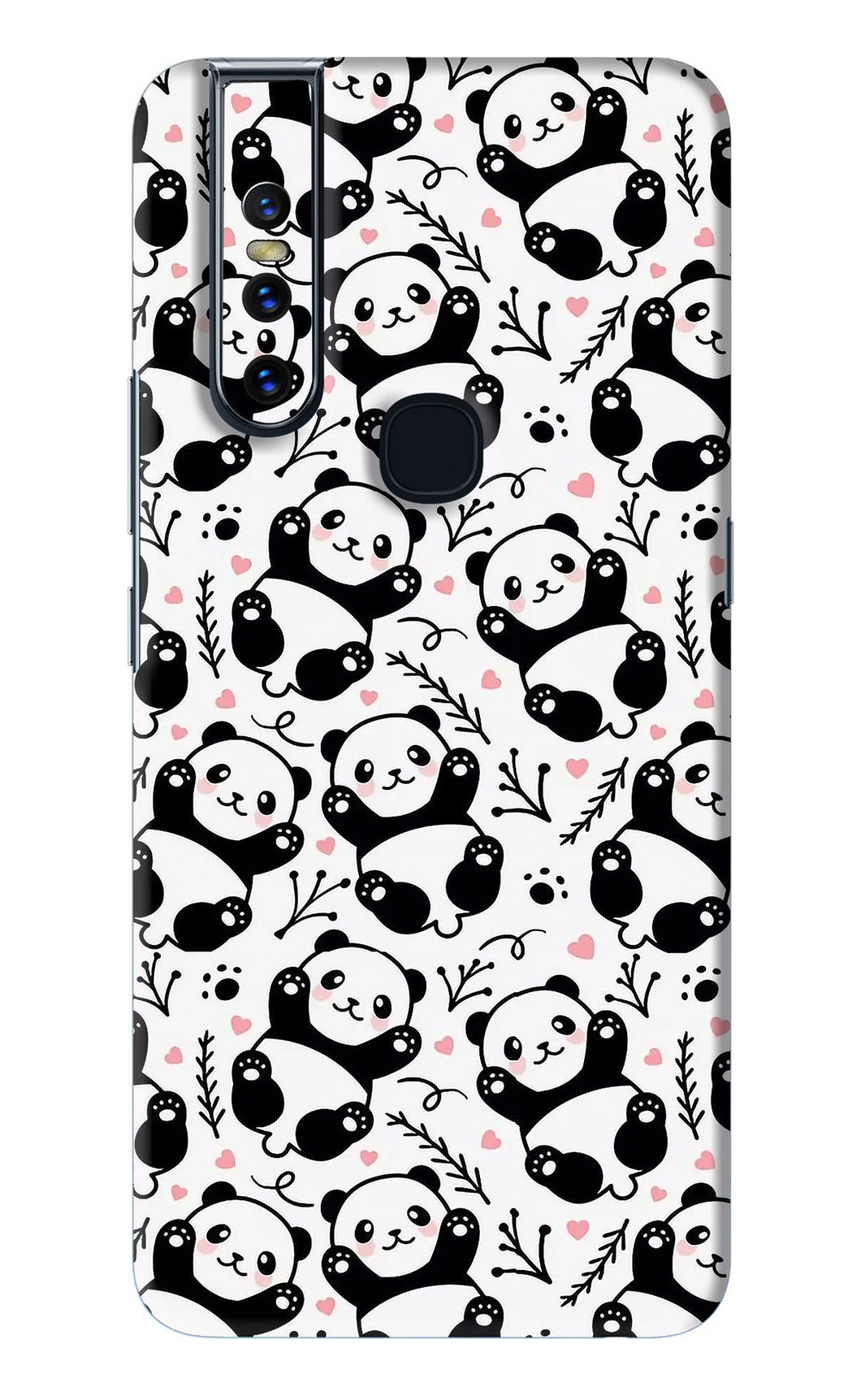 Cute Panda Vivo V15 Back Skin Wrap