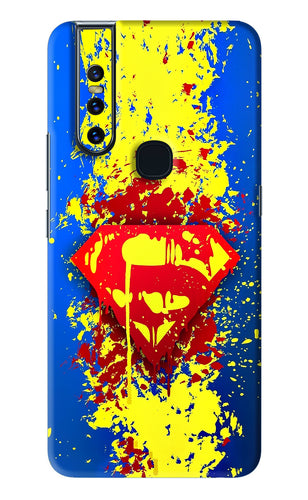 Superman logo Vivo V15 Back Skin Wrap