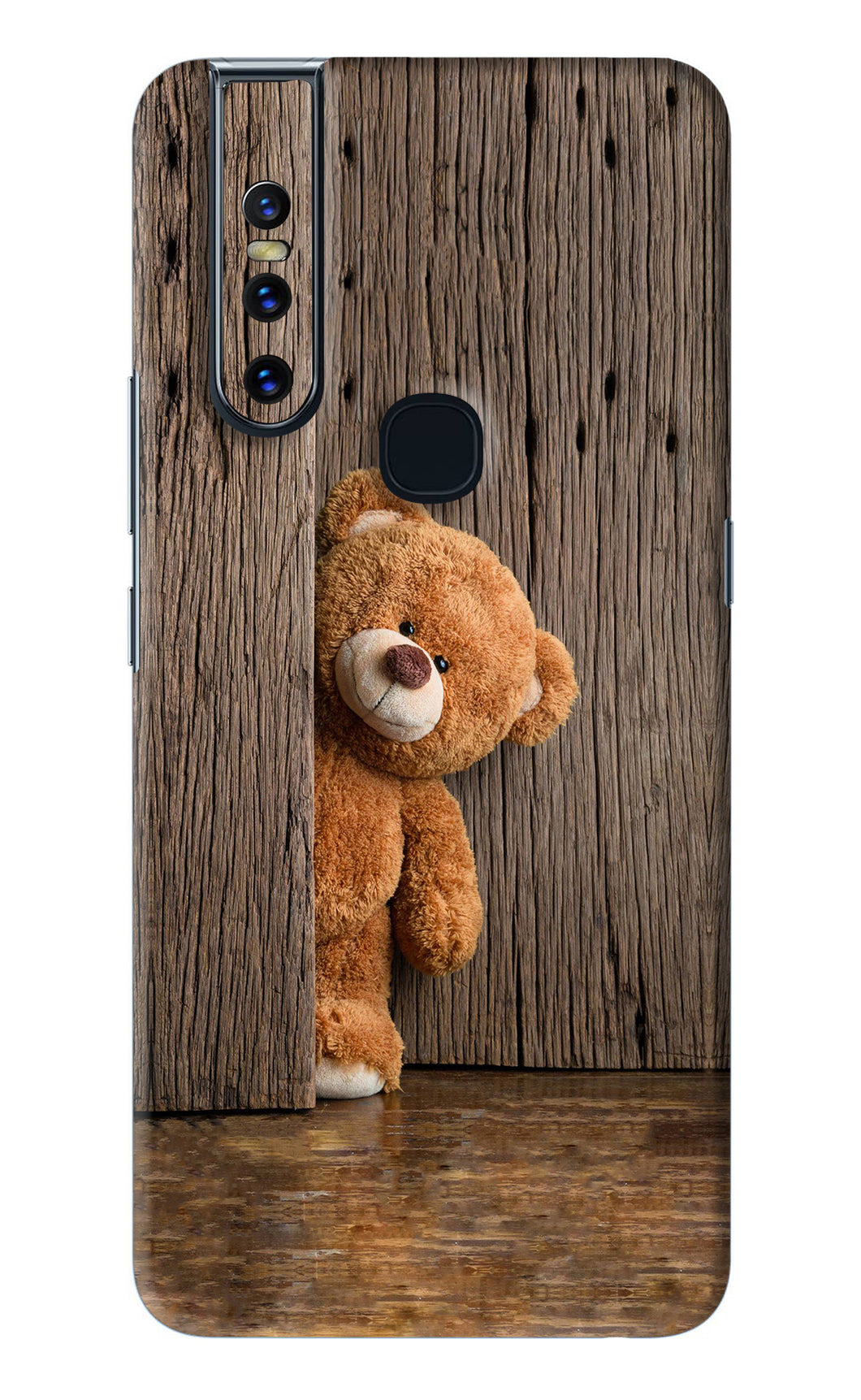 Teddy Wooden Vivo V15 Back Skin Wrap
