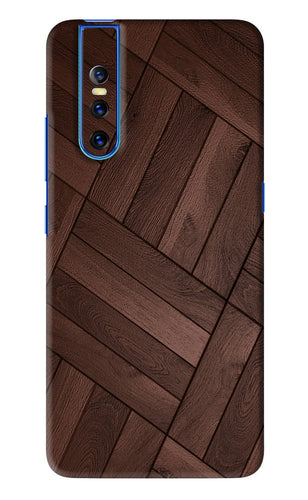 Wooden Texture Design Vivo V15 Pro Back Skin Wrap