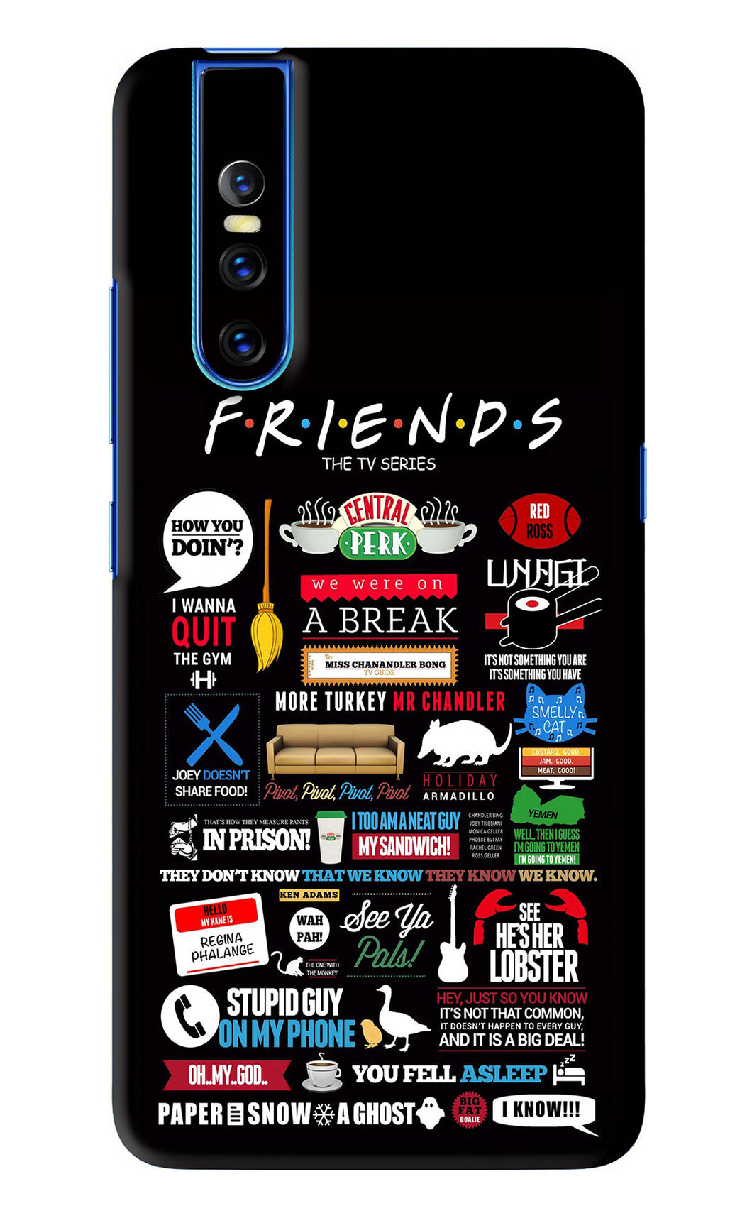 FRIENDS Vivo V15 Pro Back Skin Wrap