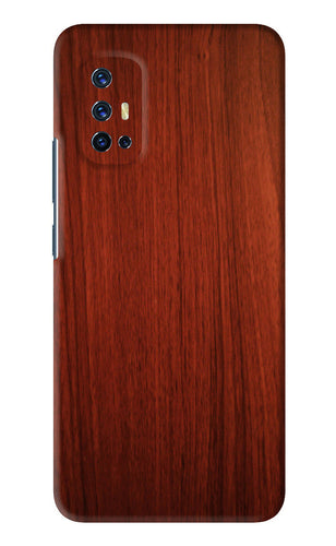 Wooden Plain Pattern Vivo V17 Back Skin Wrap