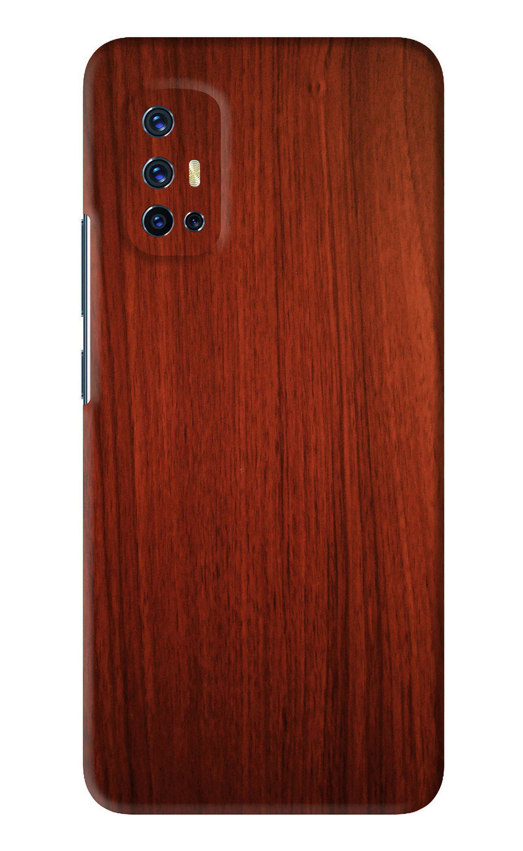 Wooden Plain Pattern Vivo V17 Back Skin Wrap