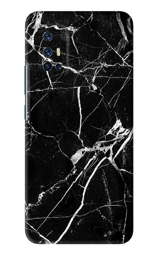 Black Marble Texture 2 Vivo V17 Back Skin Wrap