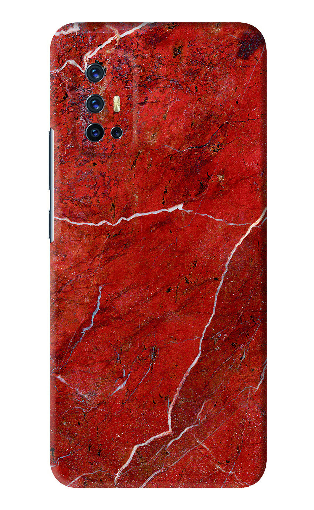 Red Marble Design Vivo V17 Back Skin Wrap