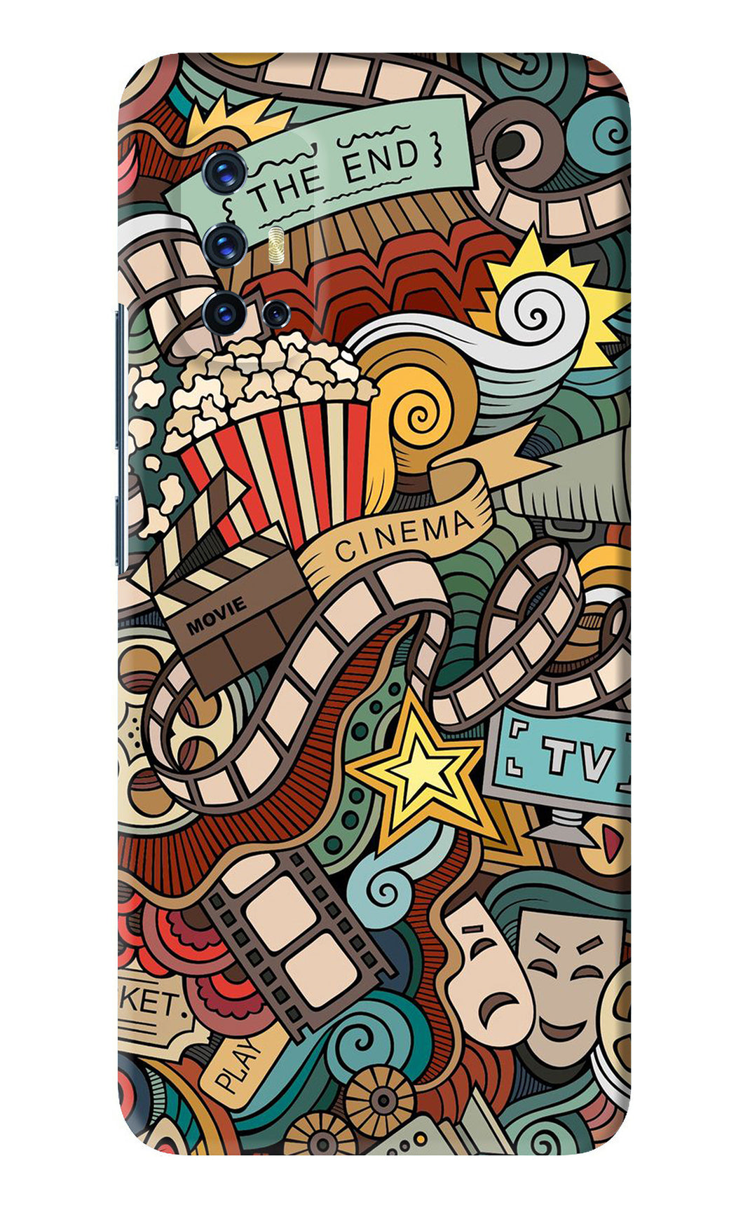 Cinema Abstract Vivo V17 Back Skin Wrap