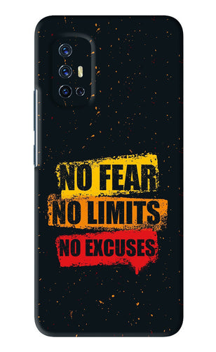 No Fear No Limits No Excuses Vivo V17 Back Skin Wrap