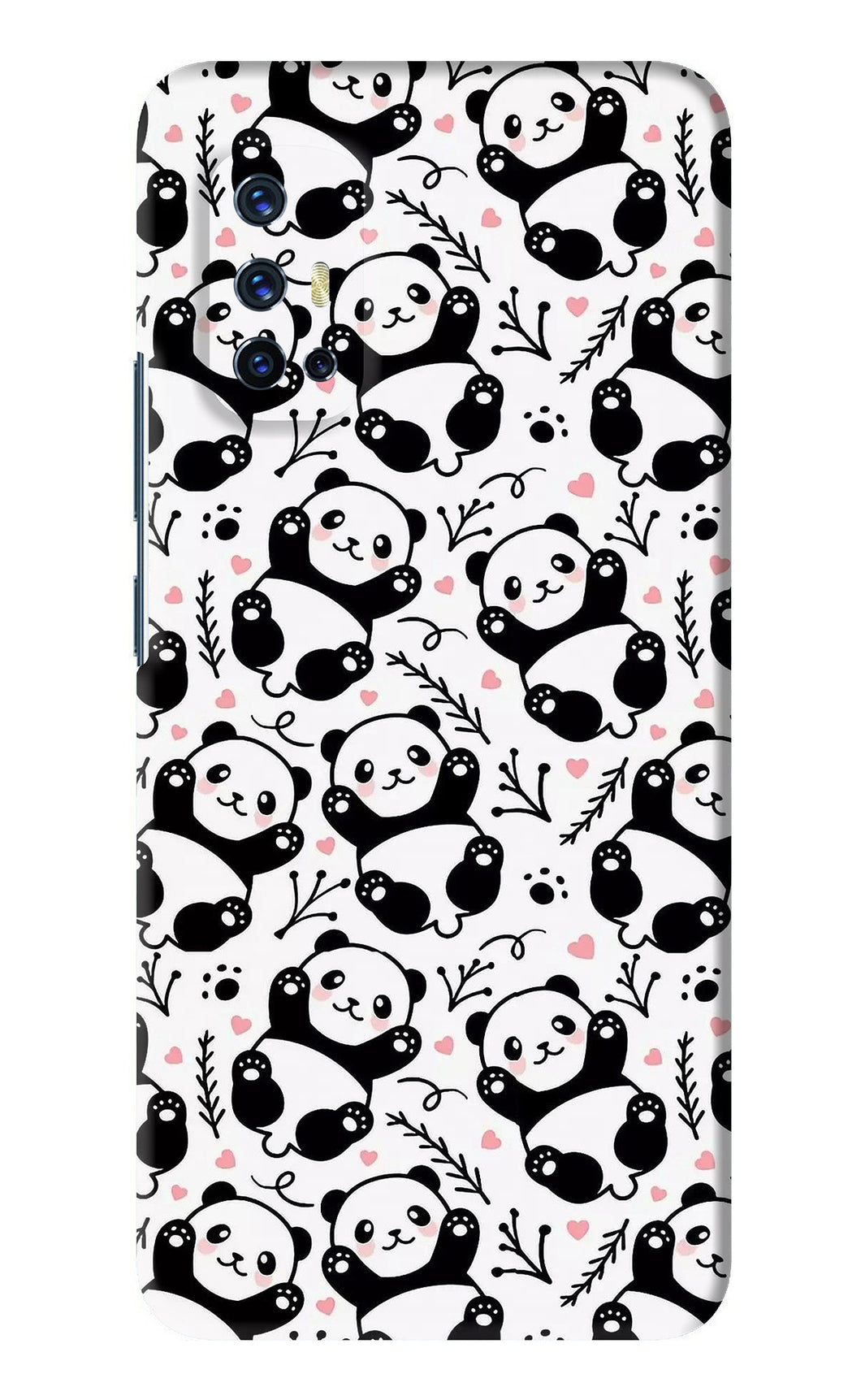 Cute Panda Vivo V17 Back Skin Wrap