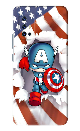 Captain America Vivo V17 Back Skin Wrap