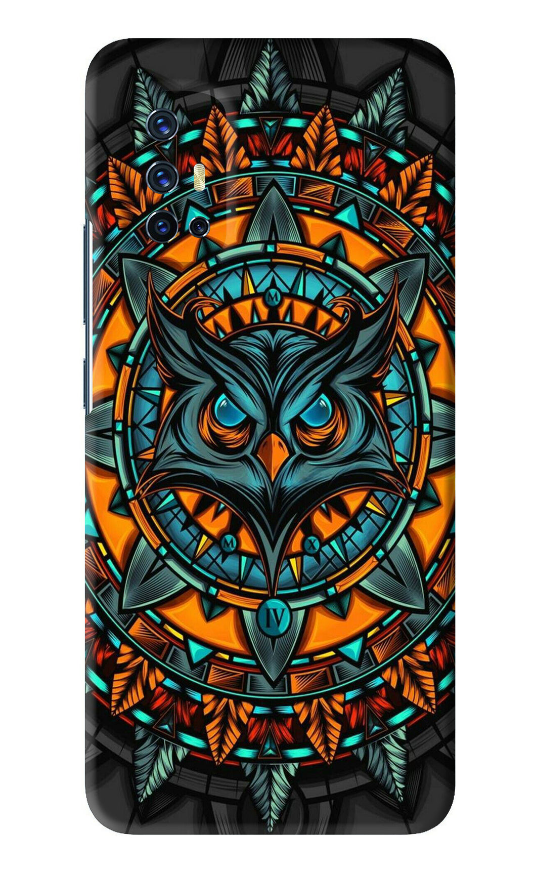 Angry Owl Art Vivo V17 Back Skin Wrap