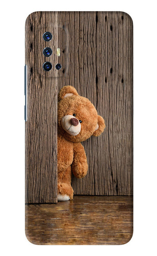 Teddy Wooden Vivo V17 Back Skin Wrap