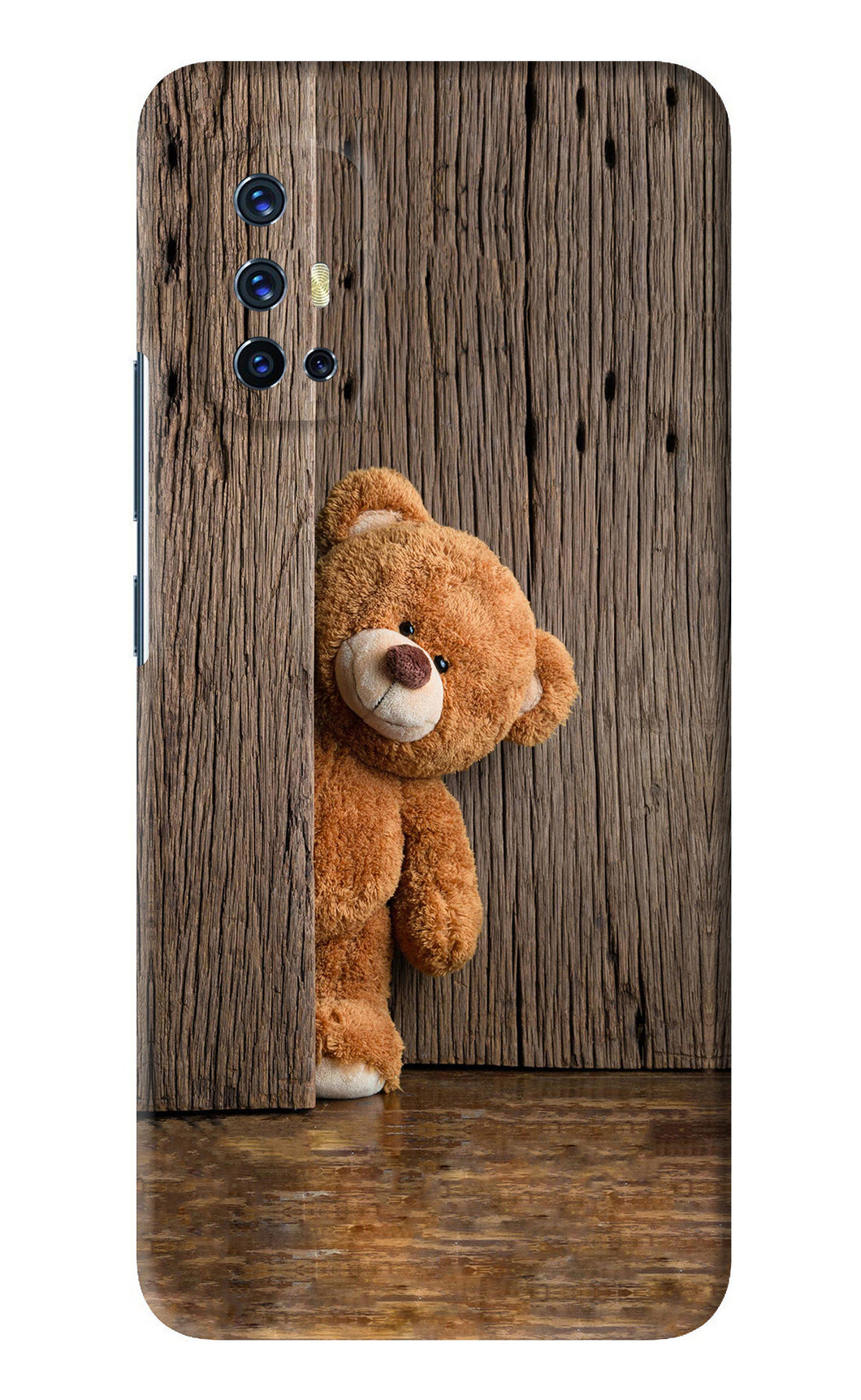 Teddy Wooden Vivo V17 Back Skin Wrap