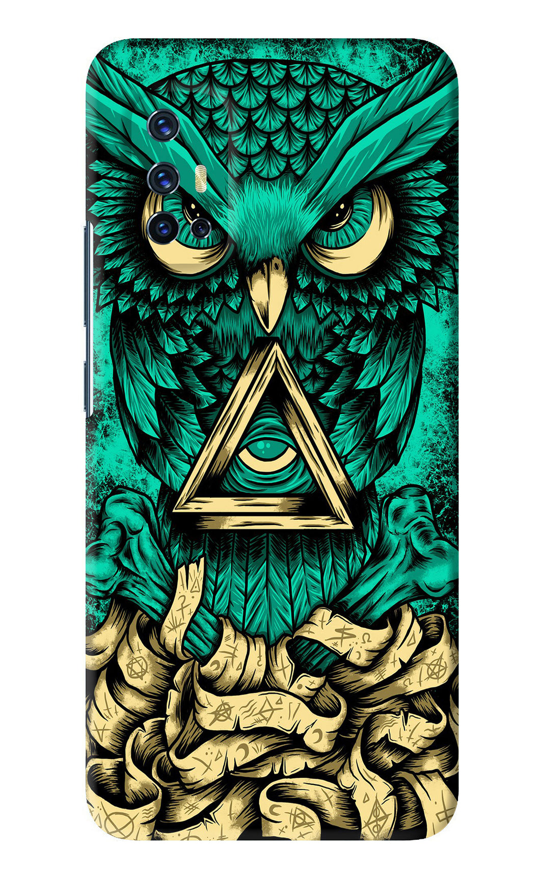 Green Owl Vivo V17 Back Skin Wrap