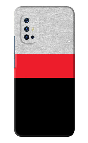 Tri Color Pattern Vivo V17 Back Skin Wrap