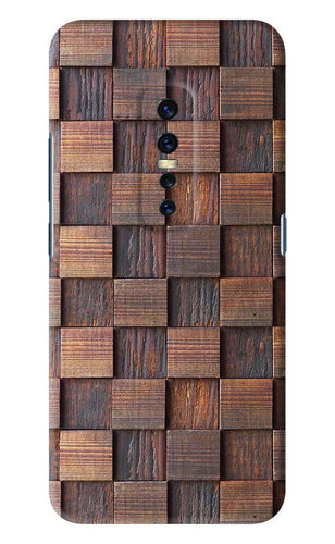 Wooden Cube Design Vivo V17 Pro Back Skin Wrap