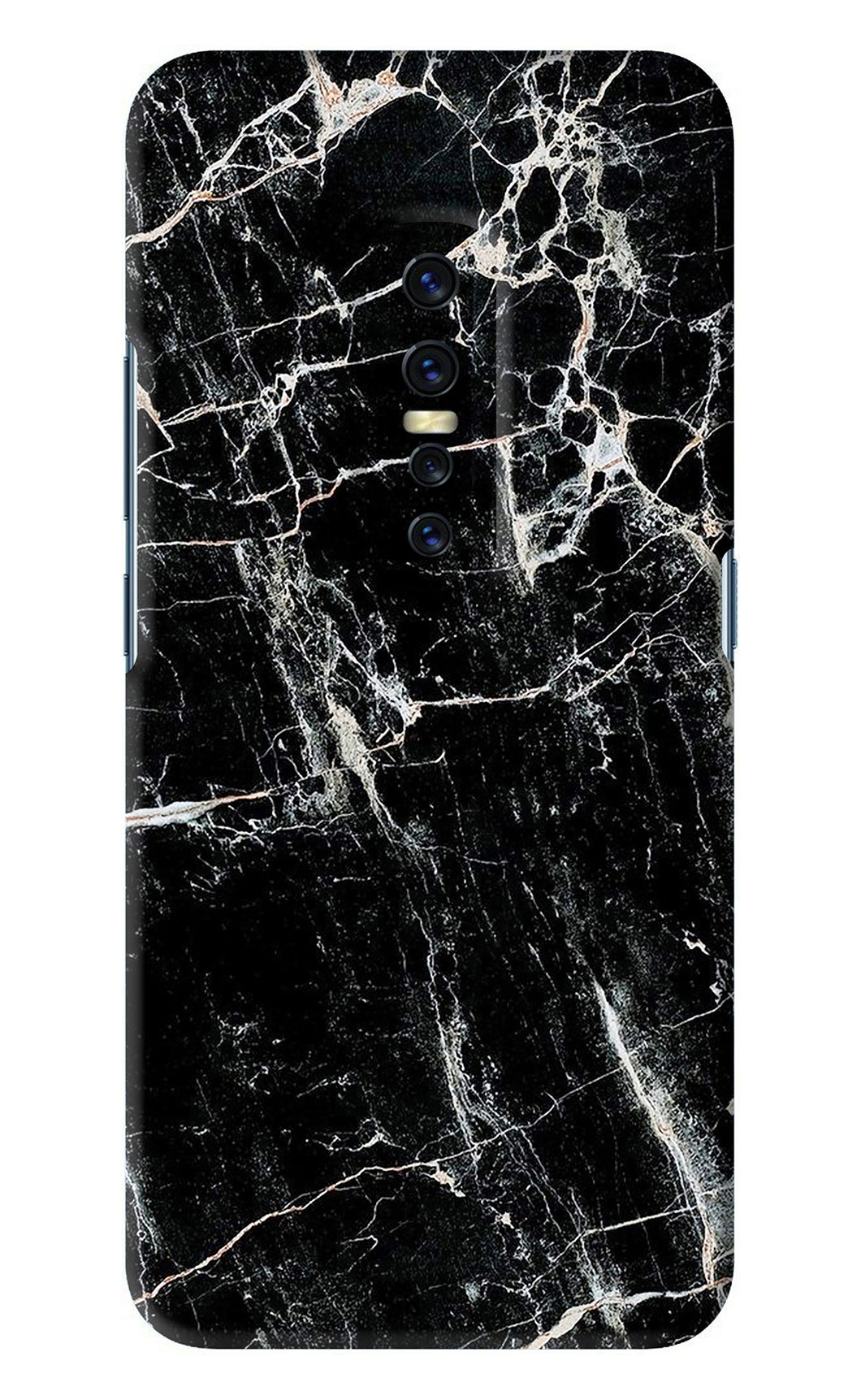 Black Marble Texture 1 Vivo V17 Pro Back Skin Wrap