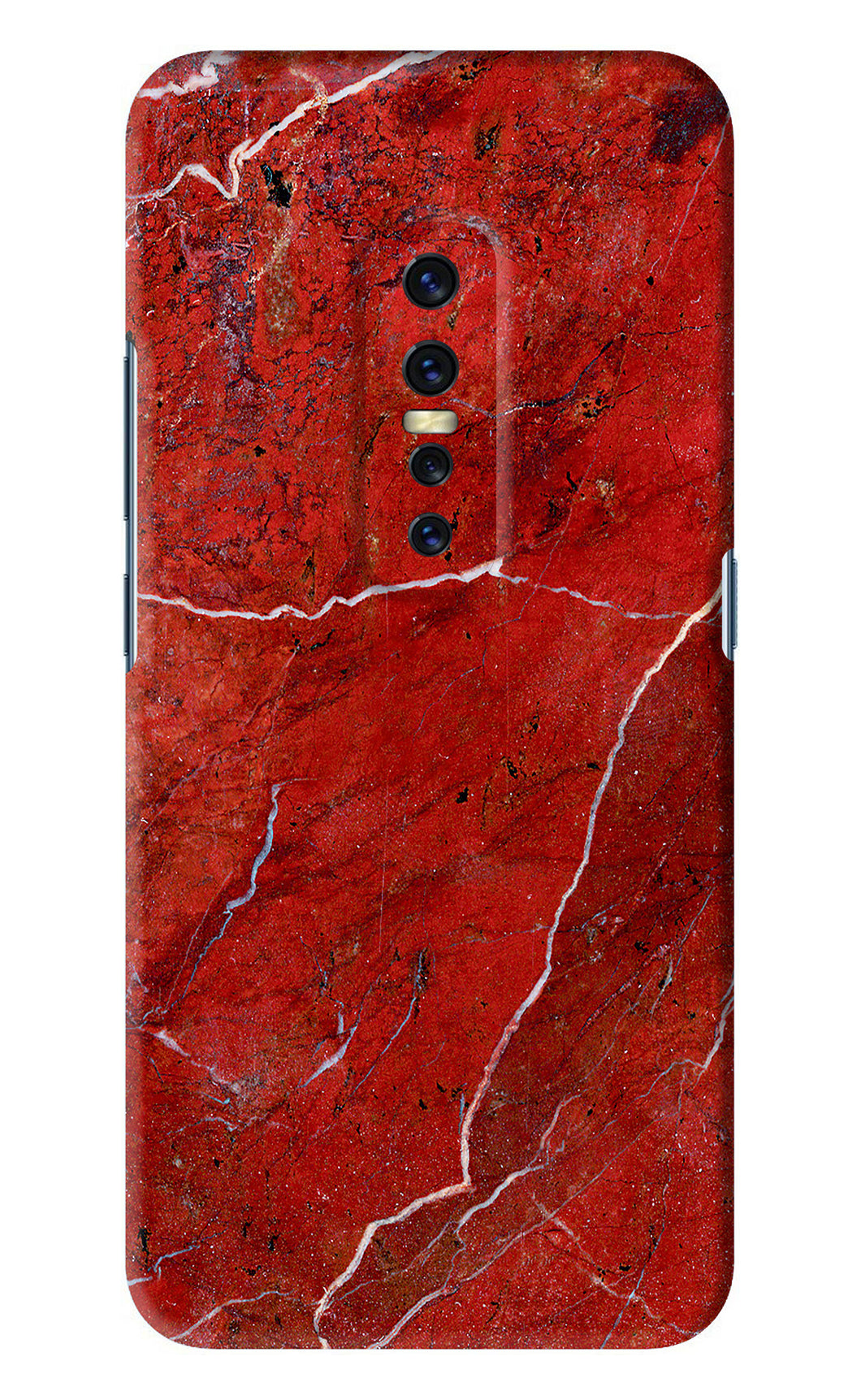 Red Marble Design Vivo V17 Pro Back Skin Wrap