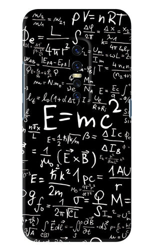 Physics Albert Einstein Formula Vivo V17 Pro Back Skin Wrap