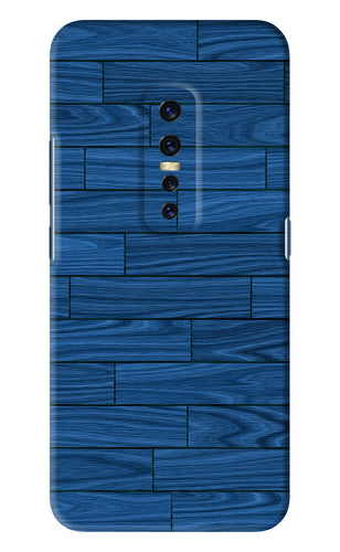 Blue Wooden Texture Vivo V17 Pro Back Skin Wrap