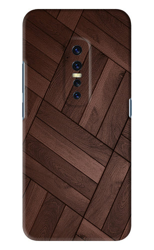 Wooden Texture Design Vivo V17 Pro Back Skin Wrap