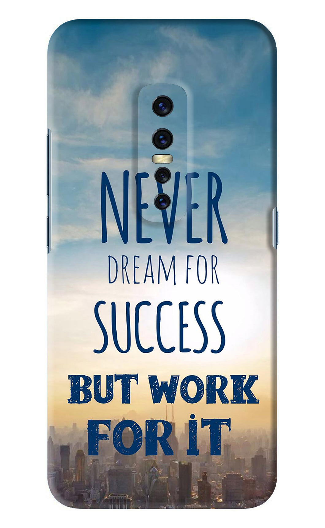 Never Dream For Success But Work For It Vivo V17 Pro Back Skin Wrap