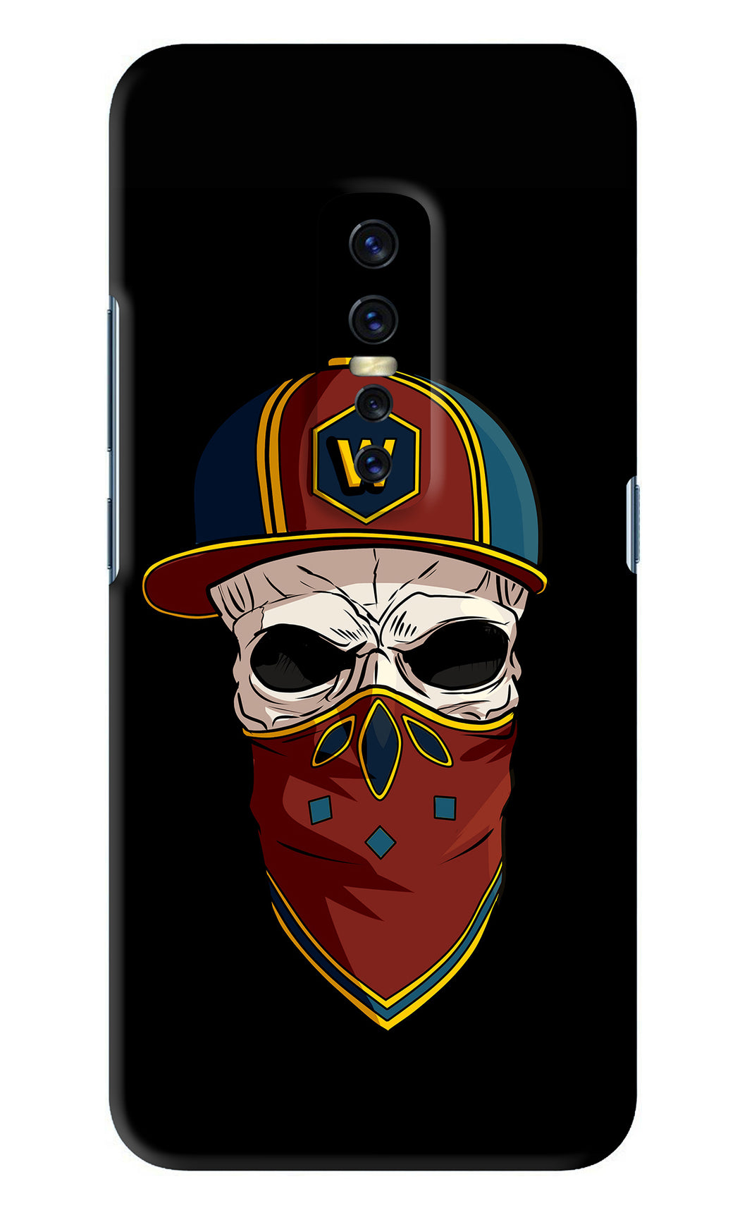 Skull Vivo V17 Pro Back Skin Wrap