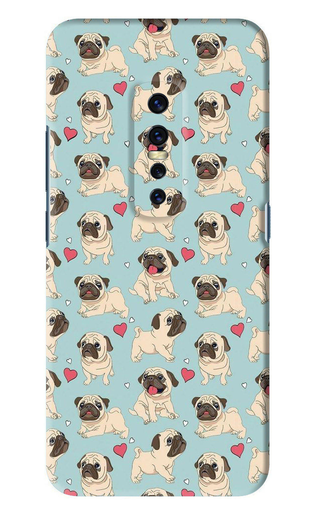 Pug Dog Vivo V17 Pro Back Skin Wrap
