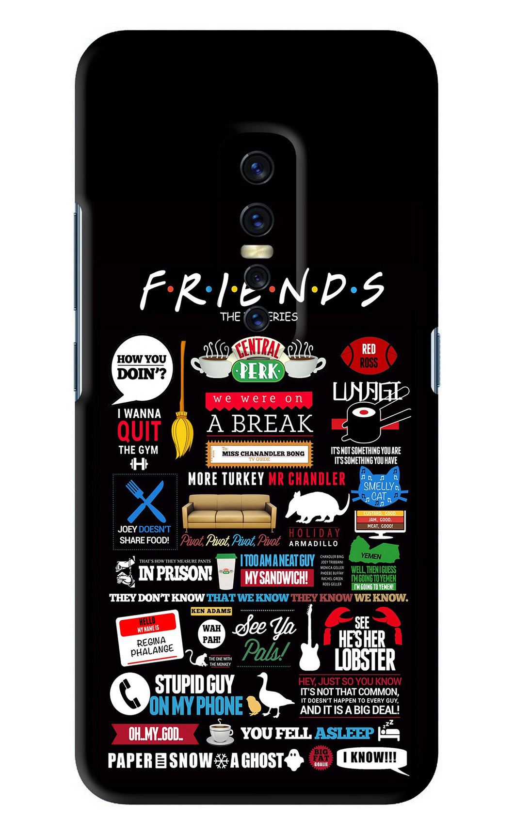 FRIENDS Vivo V17 Pro Back Skin Wrap