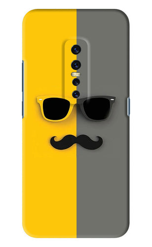 Sunglasses with Mustache Vivo V17 Pro Back Skin Wrap