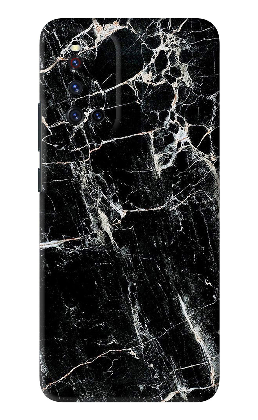 Black Marble Texture 1 Vivo V19 Back Skin Wrap