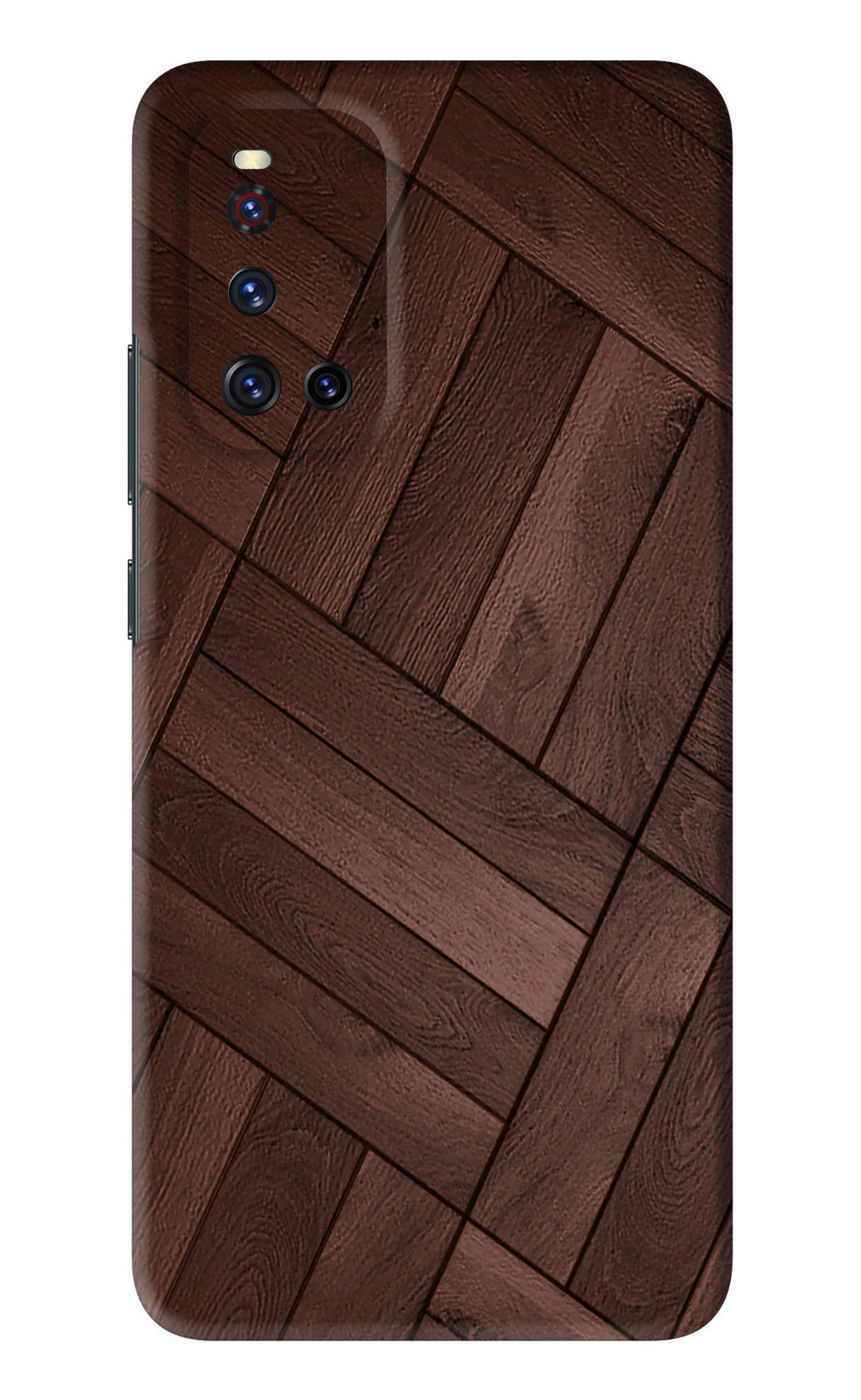 Wooden Texture Design Vivo V19 Back Skin Wrap