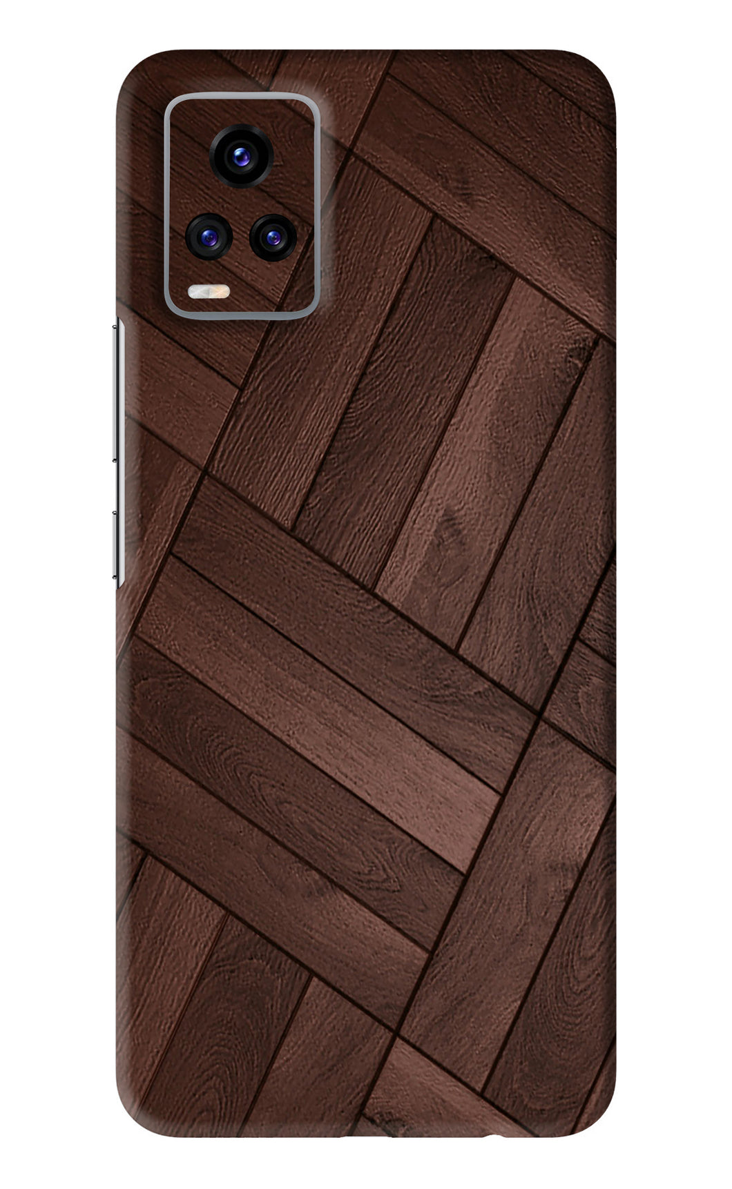 Wooden Texture Design Vivo V20 Back Skin Wrap