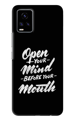 Open Your Mind Before Your Mouth Vivo V20 Back Skin Wrap