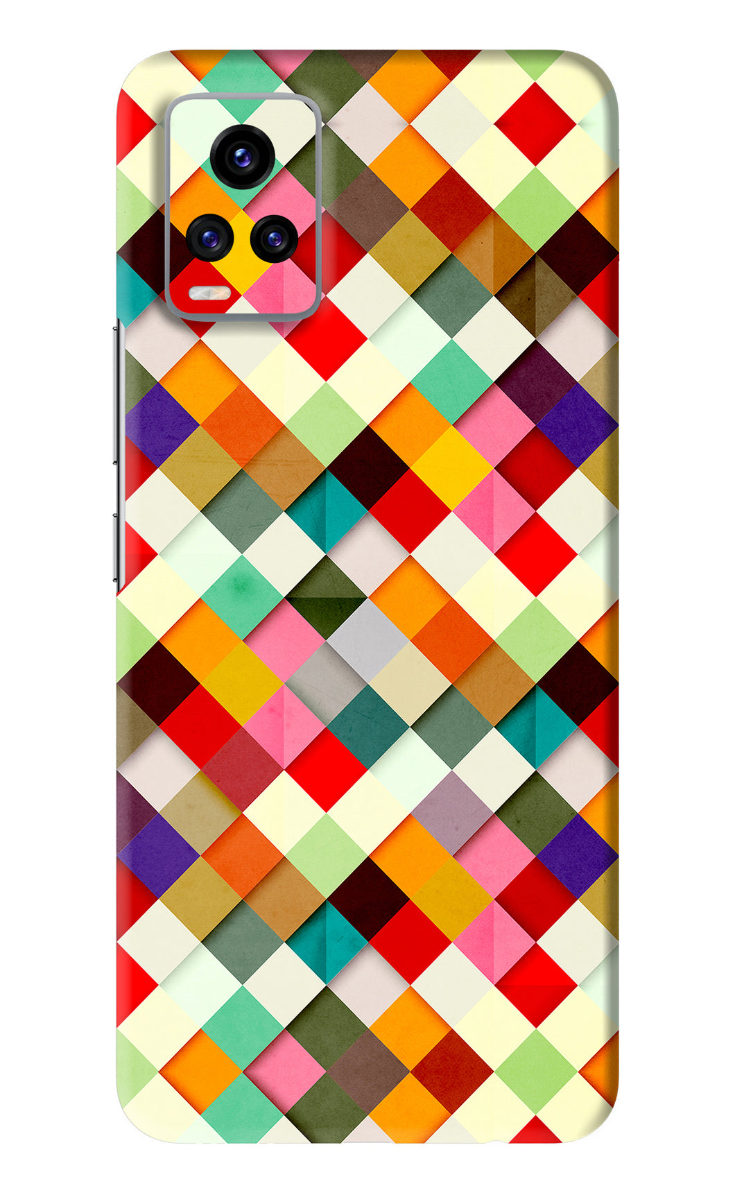Geometric Abstract Colorful Vivo V20 Back Skin Wrap