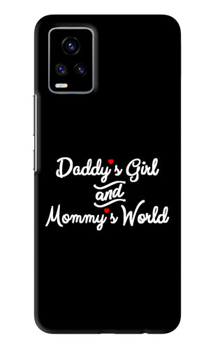 Daddy's Girl and Mommy's World Vivo V20 Back Skin Wrap