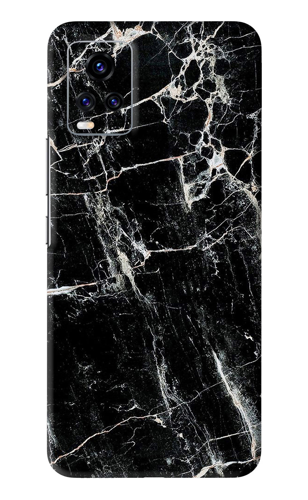 Black Marble Texture 1 Vivo V20 Pro Back Skin Wrap