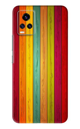 Multicolor Wooden Vivo V20 Pro Back Skin Wrap