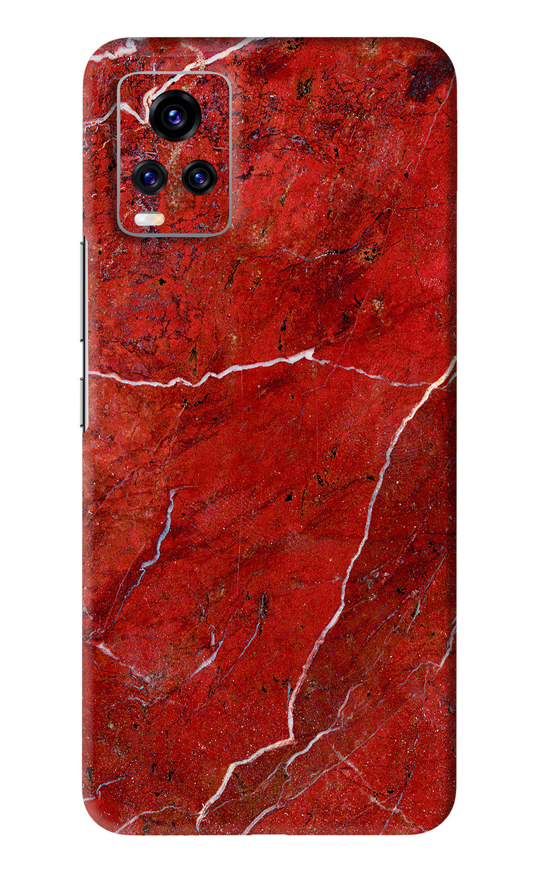 Red Marble Design Vivo V20 Pro Back Skin Wrap