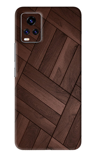 Wooden Texture Design Vivo V20 Pro Back Skin Wrap