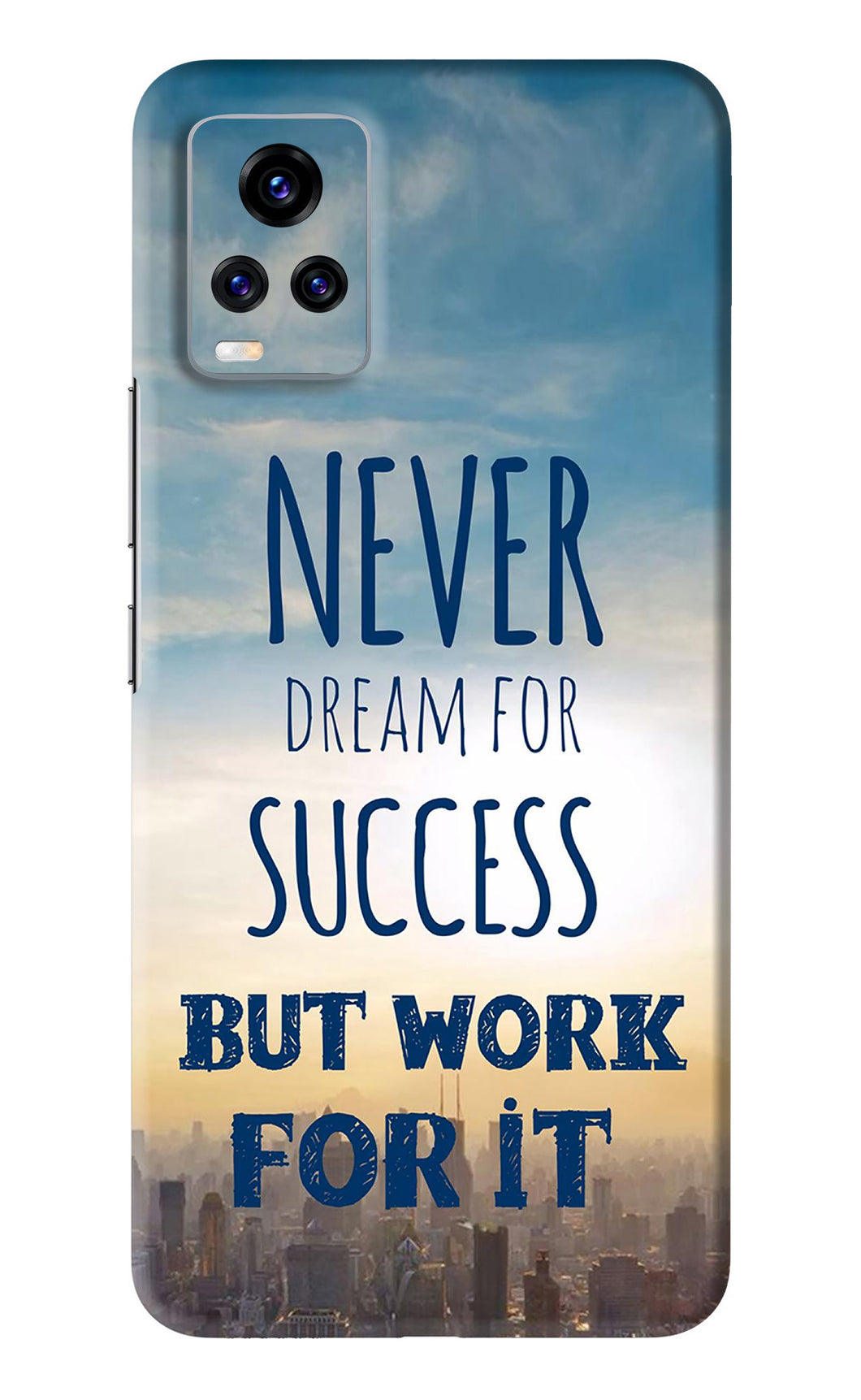 Never Dream For Success But Work For It Vivo V20 Pro Back Skin Wrap