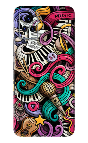 Music Abstract Vivo V20 Pro Back Skin Wrap