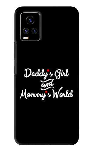 Daddy's Girl and Mommy's World Vivo V20 Pro Back Skin Wrap