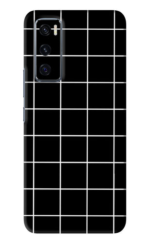 White Grid Vivo V20 SE Back Skin Wrap