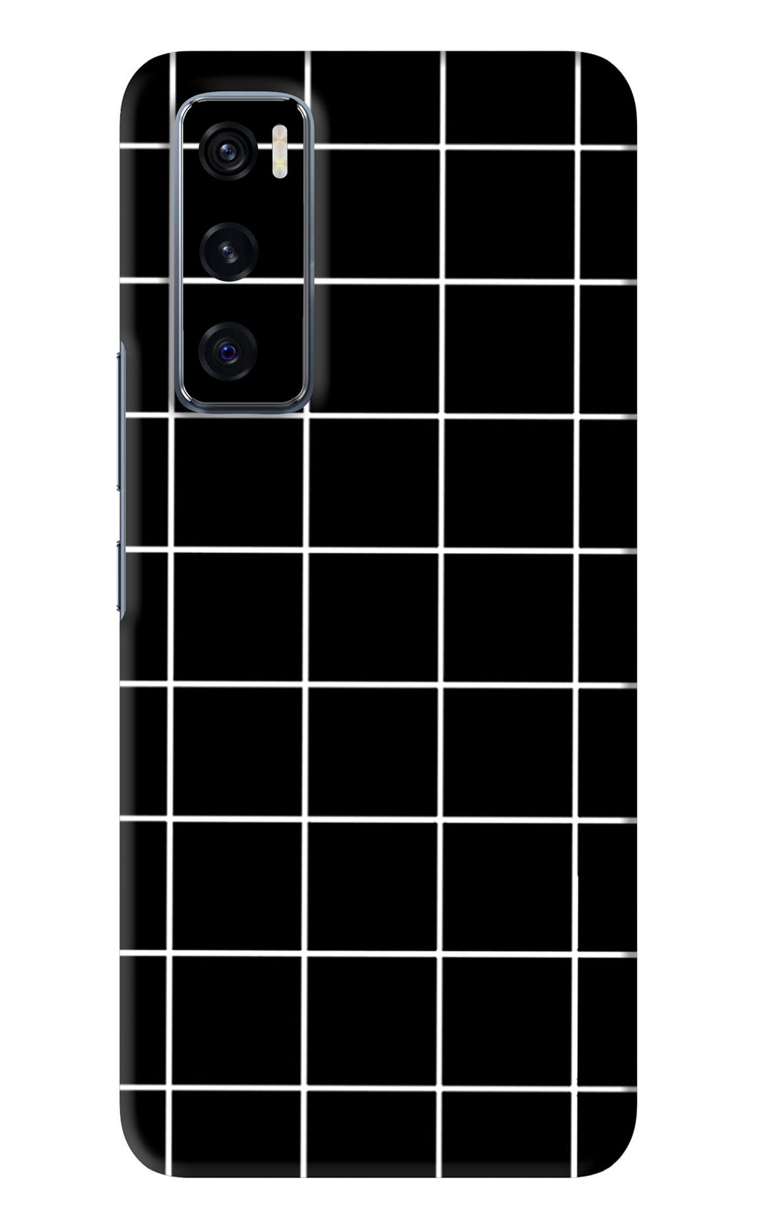 White Grid Vivo V20 SE Back Skin Wrap