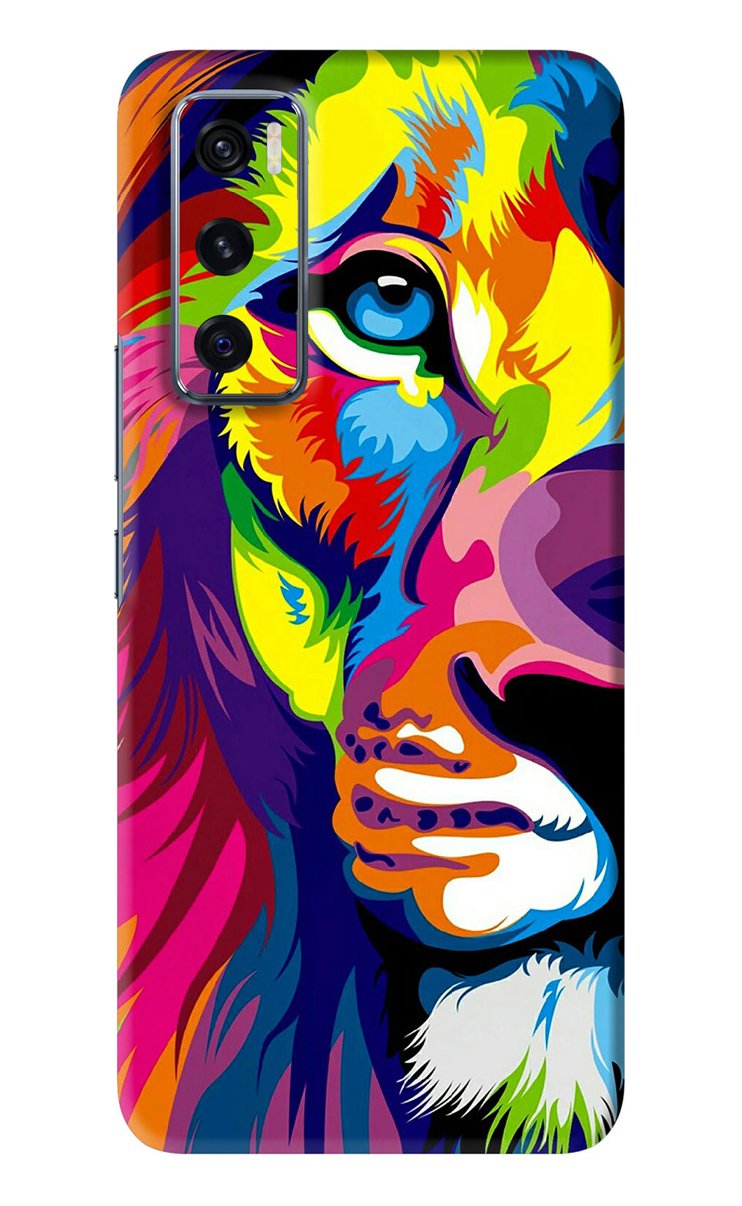 Lion Half Face Vivo V20 SE Back Skin Wrap
