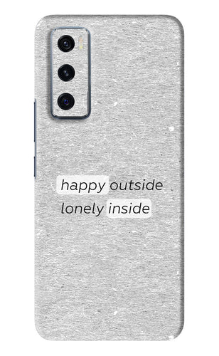 Happy Outside Lonely Inside Vivo V20 SE Back Skin Wrap