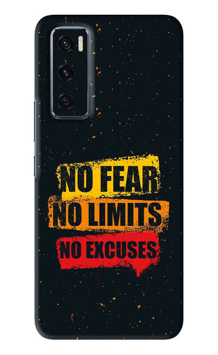 No Fear No Limits No Excuses Vivo V20 SE Back Skin Wrap