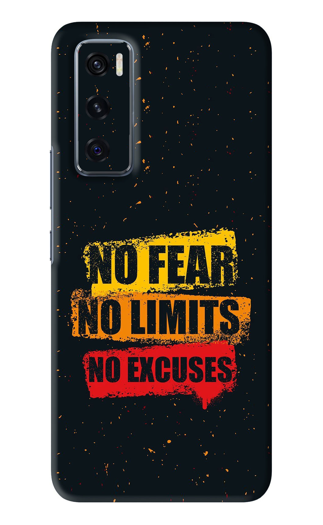 No Fear No Limits No Excuses Vivo V20 SE Back Skin Wrap